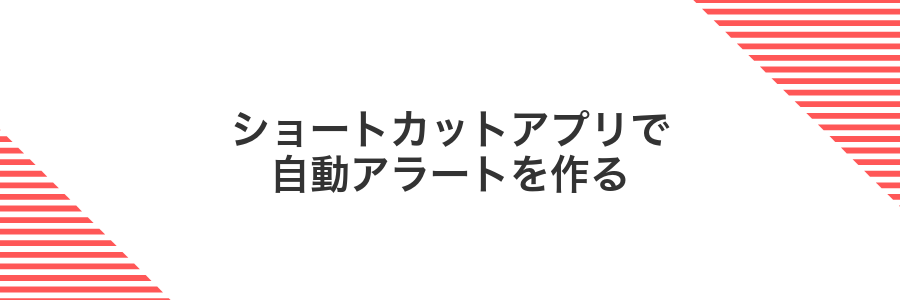 ショートカットアプリで自動アラートを作る