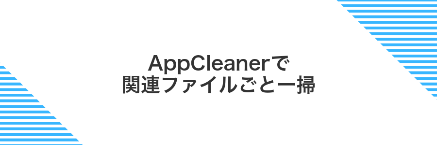 AppCleanerで関連ファイルごと一掃