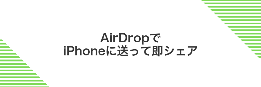 AirDropでiPhoneに送って即シェア
