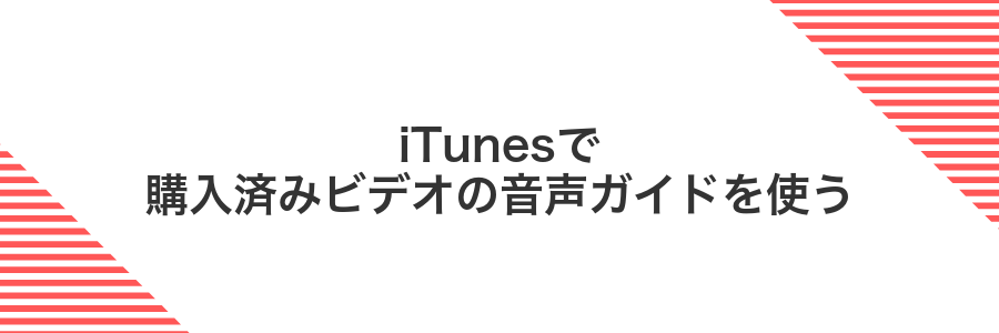iTunesで購入済みビデオの音声ガイドを使う