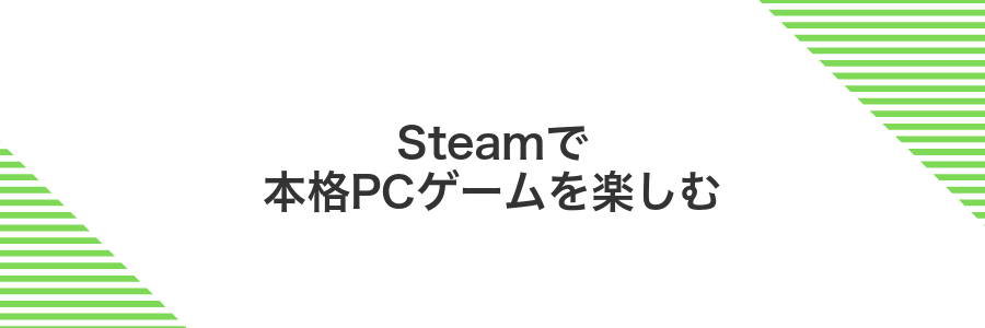 Steamで本格PCゲームを楽しむ