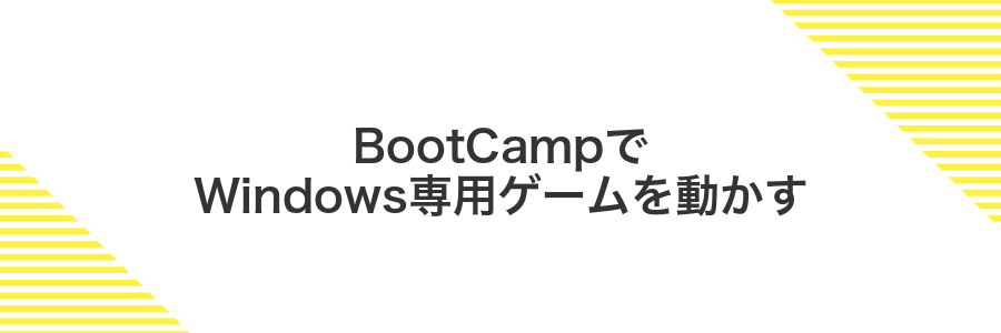 BootCampでWindows専用ゲームを動かす
