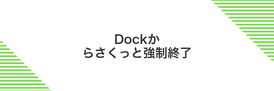 Dockからさくっと強制終了
