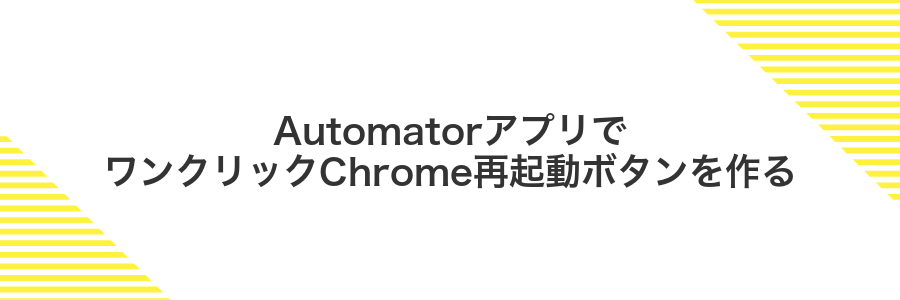 AutomatorアプリでワンクリックChrome再起動ボタンを作る