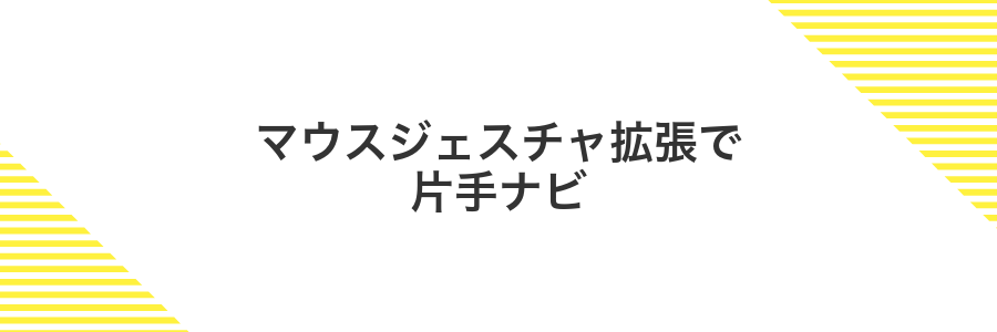 マウスジェスチャ拡張で片手ナビ