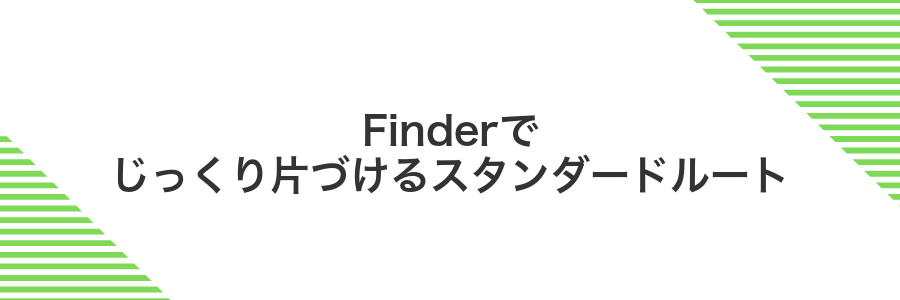 Finderでじっくり片づけるスタンダードルート