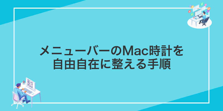 メニューバーのMac時計を自由自在に整える手順
