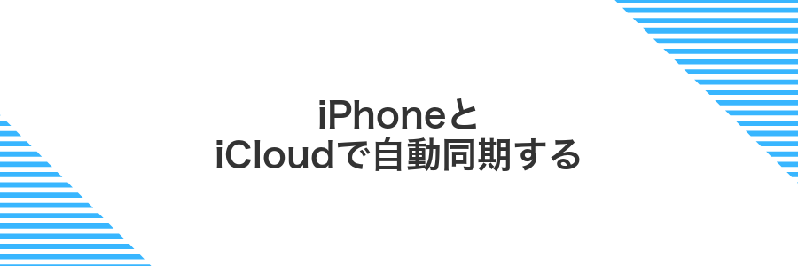 iPhoneとiCloudで自動同期する