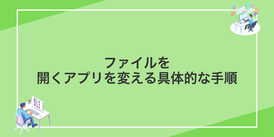 ファイルを開くアプリを変える具体的な手順