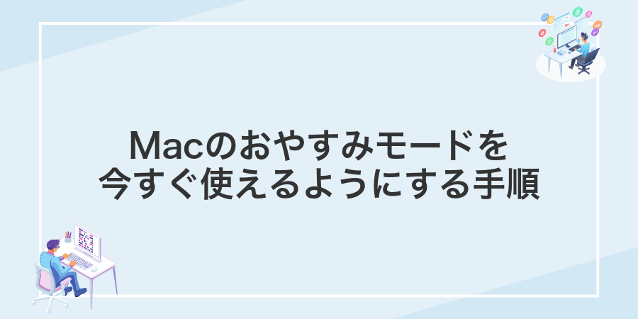 Macのおやすみモードを今すぐ使えるようにする手順