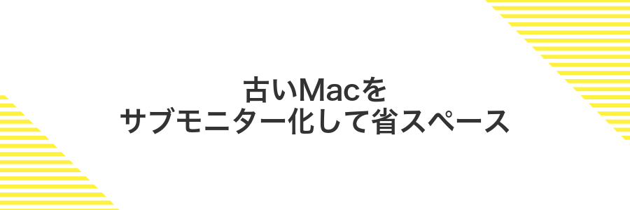 古いMacをサブモニター化して省スペース