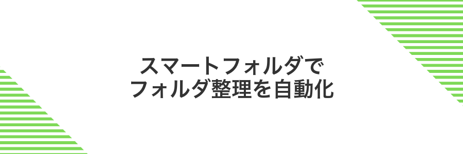 スマートフォルダでフォルダ整理を自動化