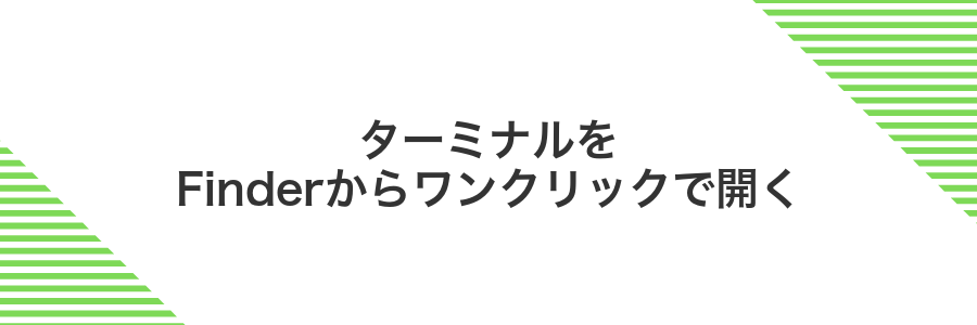 ターミナルをFinderからワンクリックで開く