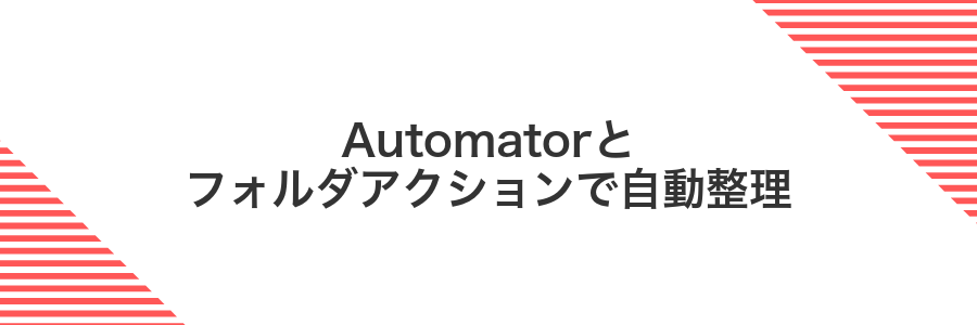 Automatorとフォルダアクションで自動整理