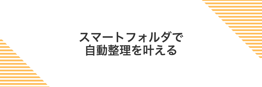 スマートフォルダで自動整理を叶える