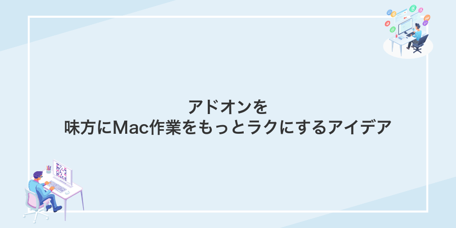 アドオンを味方にMac作業をもっとラクにするアイデア