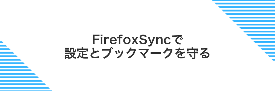 FirefoxSyncで設定とブックマークを守る