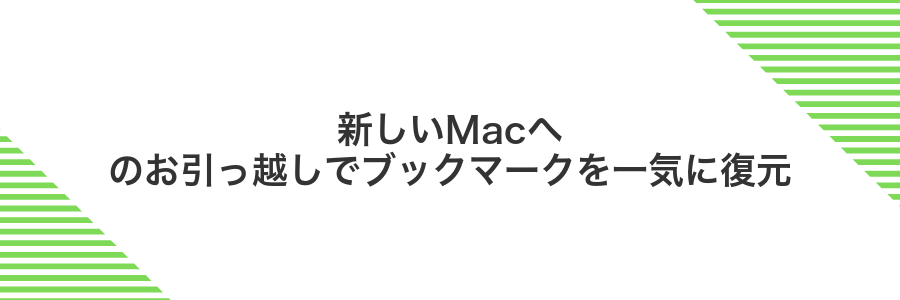 新しいMacへのお引っ越しでブックマークを一気に復元