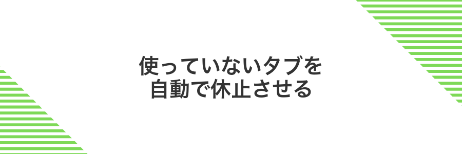 使っていないタブを自動で休止させる