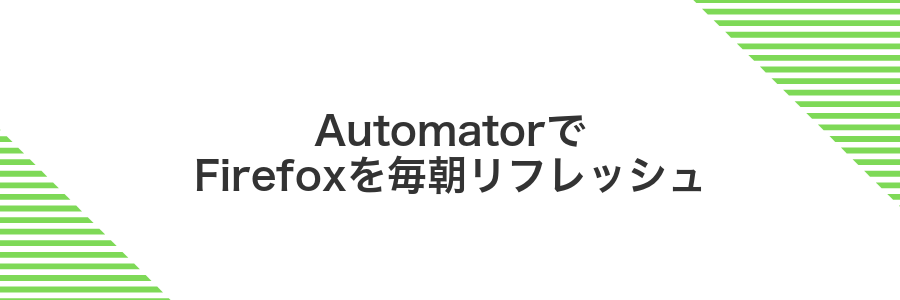 AutomatorでFirefoxを毎朝リフレッシュ