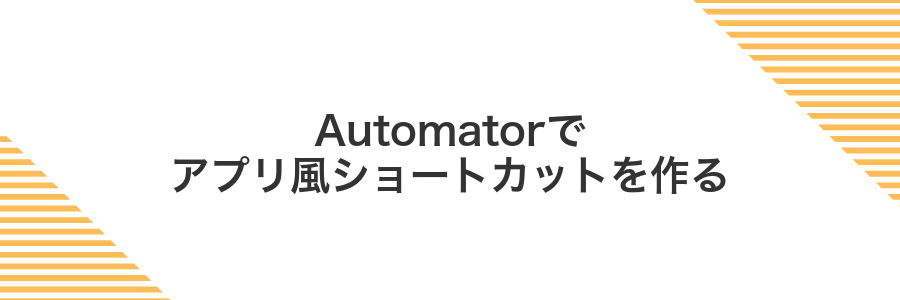Automatorでアプリ風ショートカットを作る