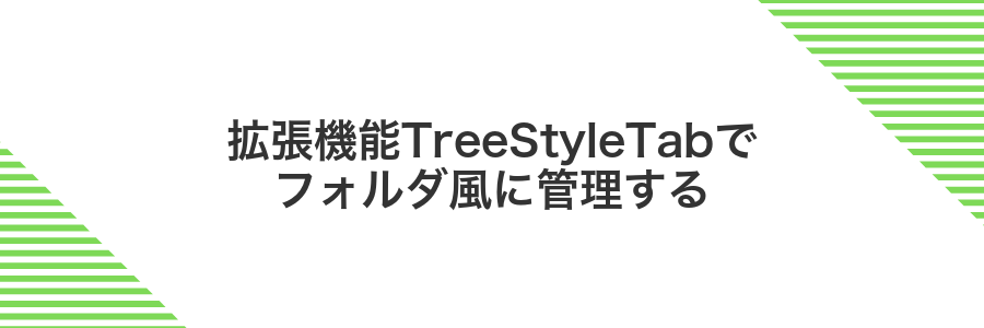 拡張機能TreeStyleTabでフォルダ風に管理する
