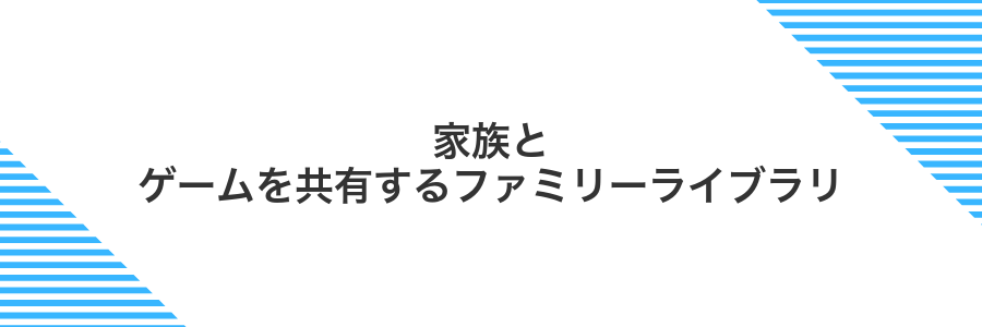 家族とゲームを共有するファミリーライブラリ