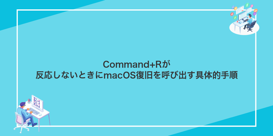 Command+Rが反応しないときにmacOS復旧を呼び出す具体的手順