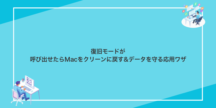 復旧モードが呼び出せたらMacをクリーンに戻す&データを守る応用ワザ