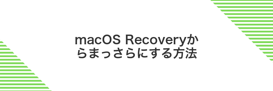 macOS Recoveryからまっさらにする方法