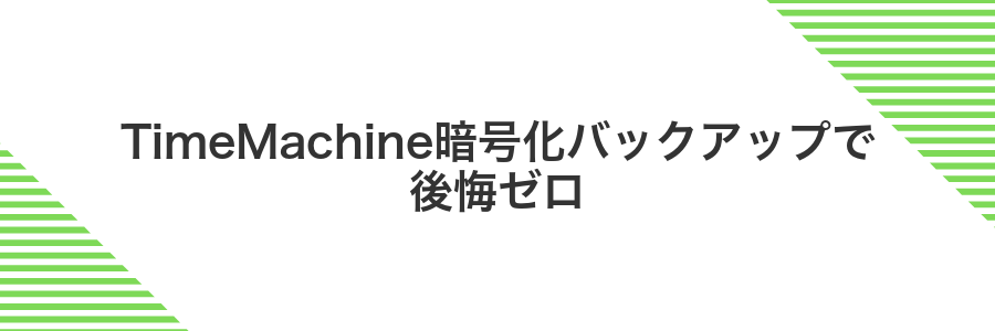 TimeMachine暗号化バックアップで後悔ゼロ