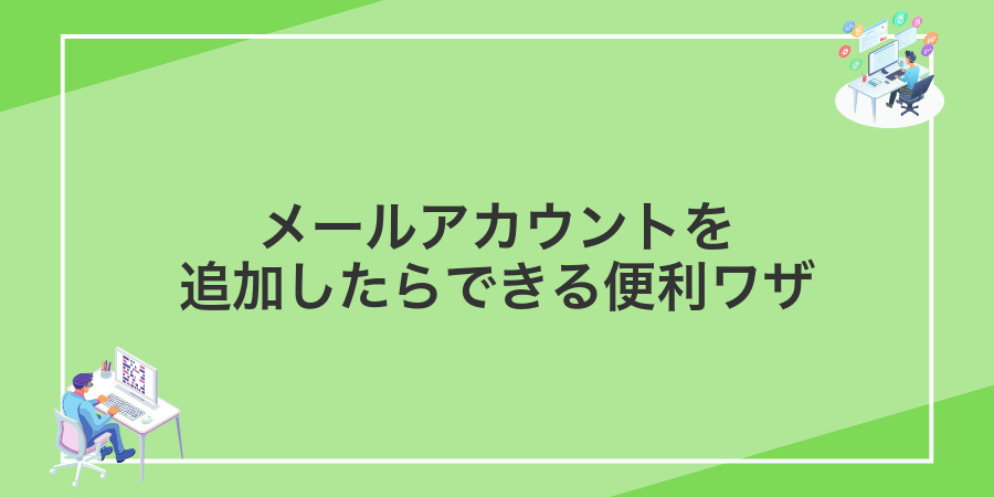 メールアカウントを追加したらできる便利ワザ