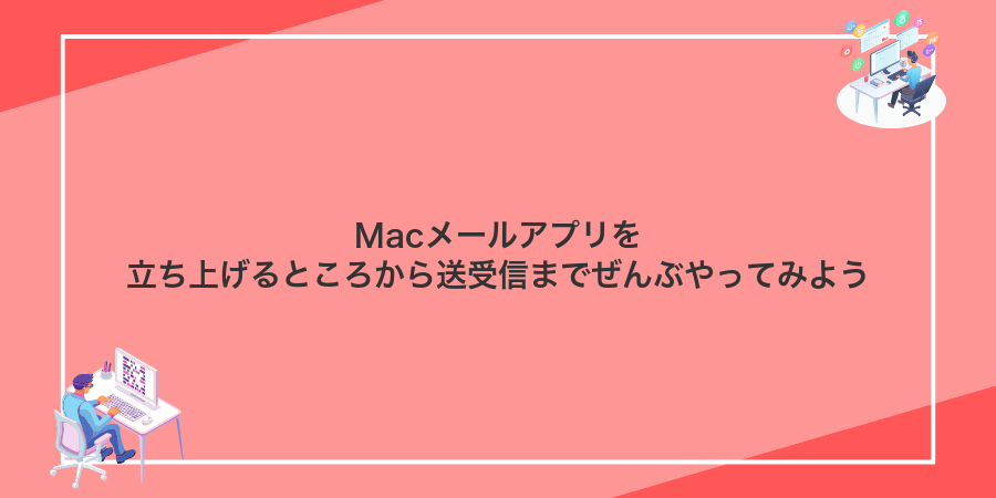 Macメールアプリを立ち上げるところから送受信までぜんぶやってみよう