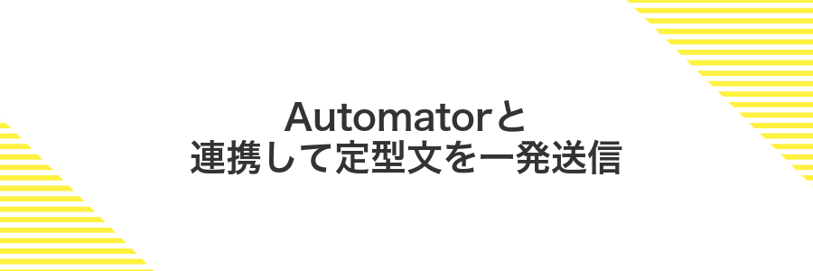 Automatorと連携して定型文を一発送信