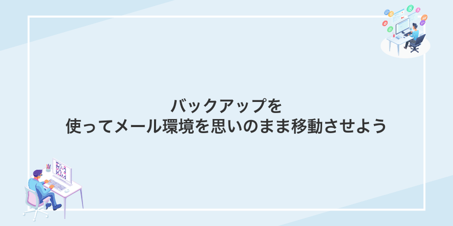 バックアップを使ってメール環境を思いのまま移動させよう