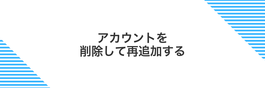 アカウントを削除して再追加する