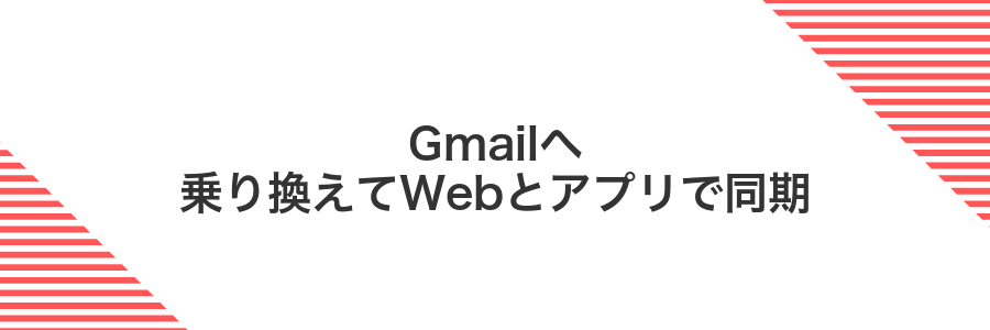 Gmailへ乗り換えてWebとアプリで同期