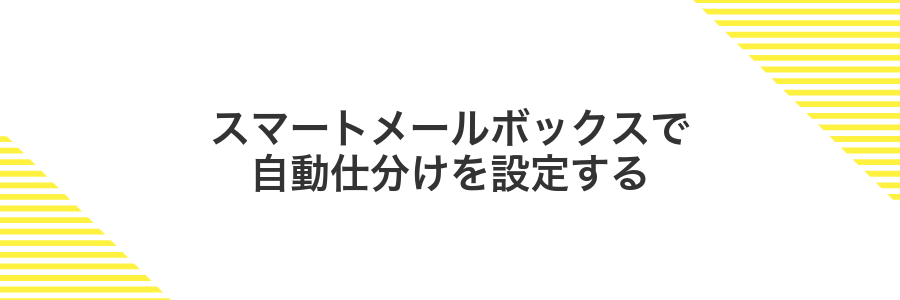 スマートメールボックスで自動仕分けを設定する