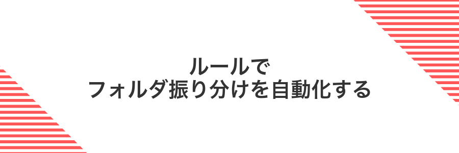 ルールでフォルダ振り分けを自動化する