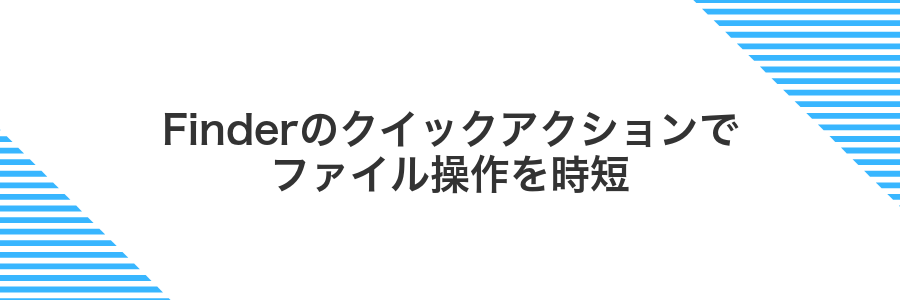 Finderのクイックアクションでファイル操作を時短