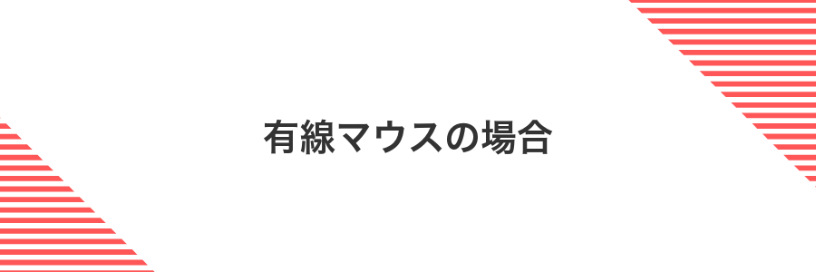 有線マウスの場合