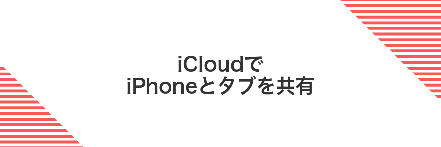 iCloudでiPhoneとタブを共有