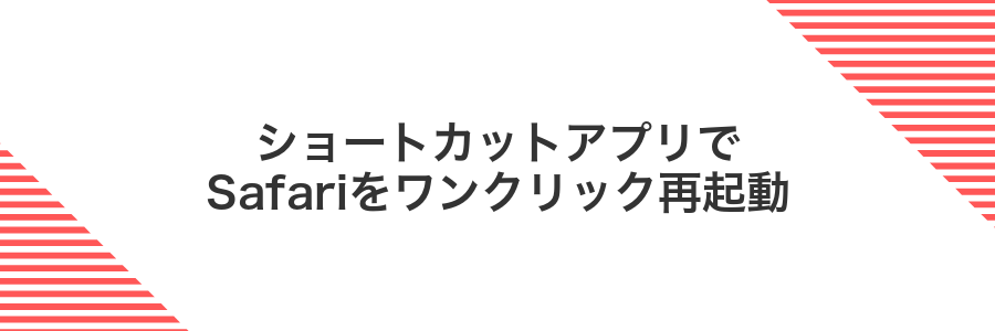 ショートカットアプリでSafariをワンクリック再起動