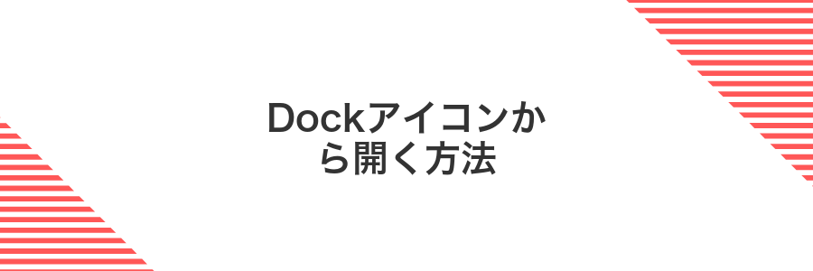 Dockアイコンから開く方法