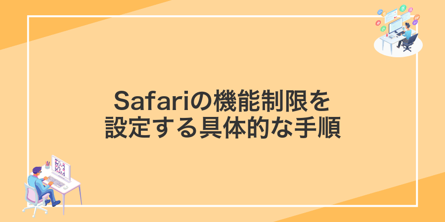 Safariの機能制限を設定する具体的な手順