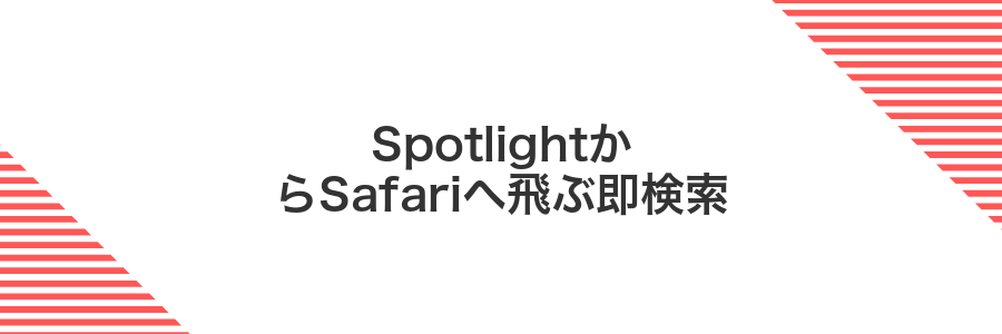 SpotlightからSafariへ飛ぶ即検索
