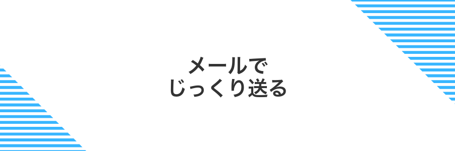 メールでじっくり送る