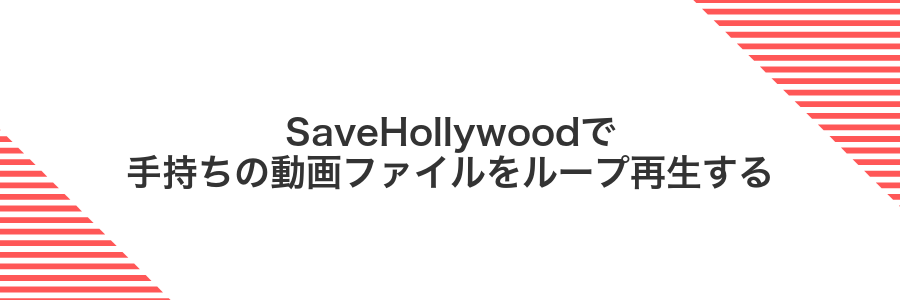 SaveHollywoodで手持ちの動画ファイルをループ再生する