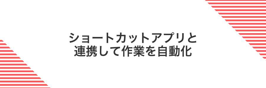 ショートカットアプリと連携して作業を自動化