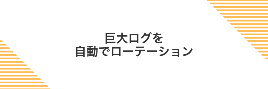 巨大ログを自動でローテーション